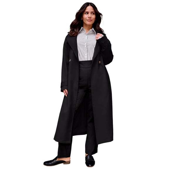 Avenue Women's Plus Size Belted Trench Coat