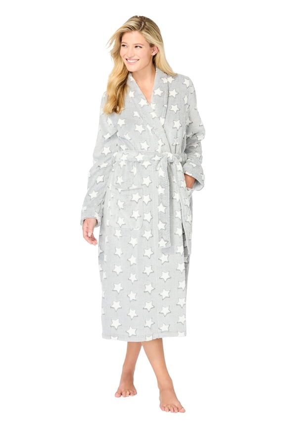 Women's Plus Size Body Fluffy Robe Wrap