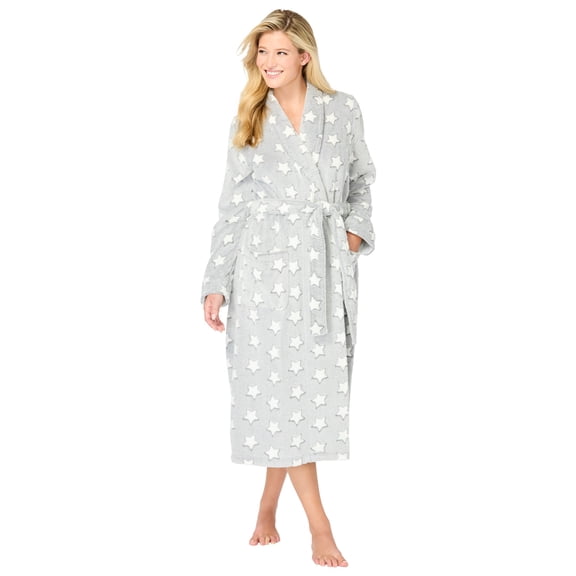 Avenue Women's Plus Size Body Fluffy Robe Wrap