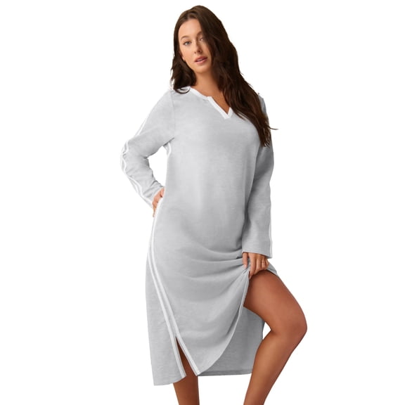 Avenue Women's Plus Size Body Side Stripe Lounger
