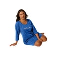 thumbnail image 1 of Avenue Women's Plus Size Three-Quarter Sleeve Sleepshirt, 1 of 4