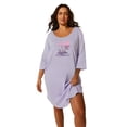 thumbnail image 1 of Avenue Women's Plus Size Three-Quarter Sleeve Sleepshirt, 1 of 5