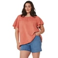 thumbnail image 1 of Avenue Women's Plus Size Butter Denim Short, 1 of 1