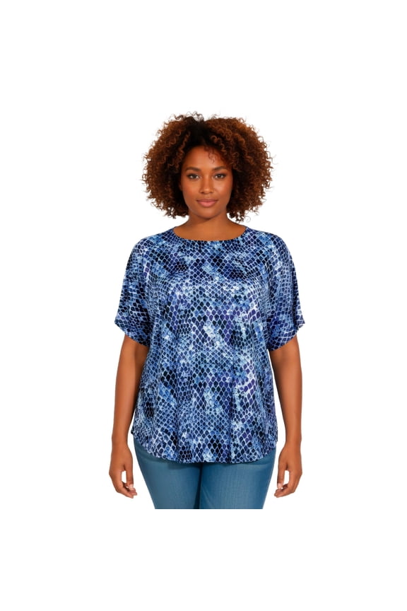 Women's Plus Size Capelette Tunic