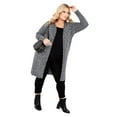 thumbnail image 1 of Avenue Women's Plus Size Charmed Collarless Longline Cardigan, 1 of 2