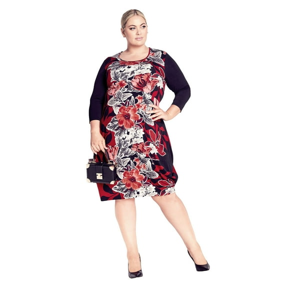 Avenue Women's Plus Size Chelsea Placement Dress