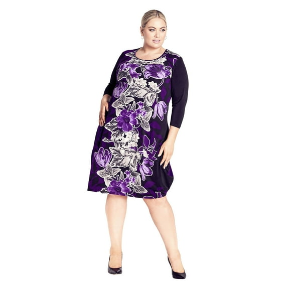 Avenue Women's Plus Size Chelsea Placement Dress
