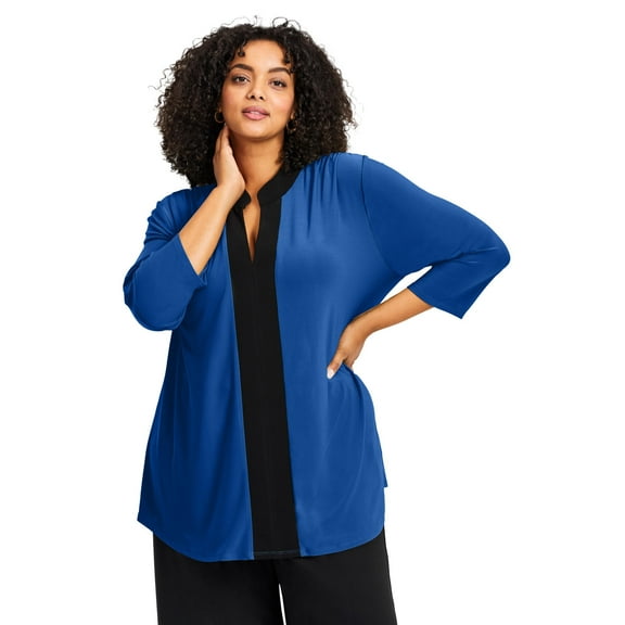 Avenue Women's Plus Size Audrey Colorblock Tunic