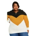 thumbnail image 1 of Avenue Women's Plus Size Colour Trio Sweater, 1 of 2