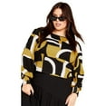 thumbnail image 1 of Avenue Women's Plus Size Daisy Long Sleeve Top, 1 of 2