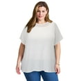 thumbnail image 1 of Avenue Women's Plus Size Lightweight Dolman Sweater, 1 of 2