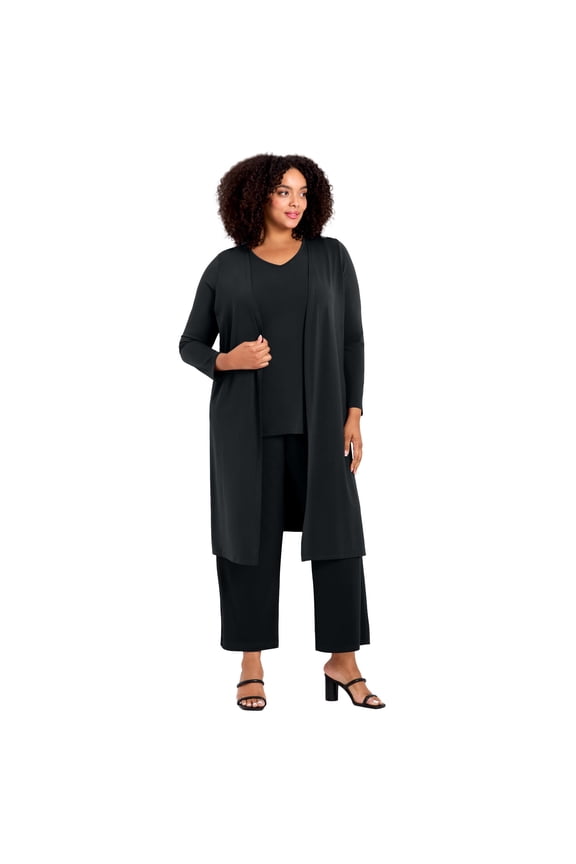 Women's Plus Size Duster Cardigan