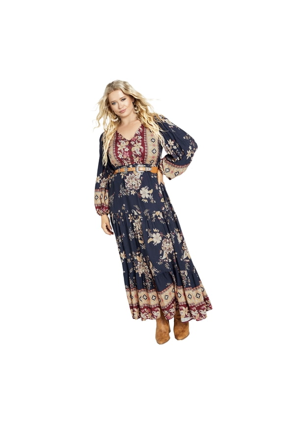 Women's Plus Size Ellery Long Sleeve Maxi Dress