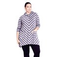 thumbnail image 1 of Avenue Women's Plus Size Emily Panel Stripe Tunic, 1 of 2