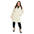 thumbnail image 1 of Avenue Women's Plus Size Estelle Double Button Collared Coat, 1 of 2