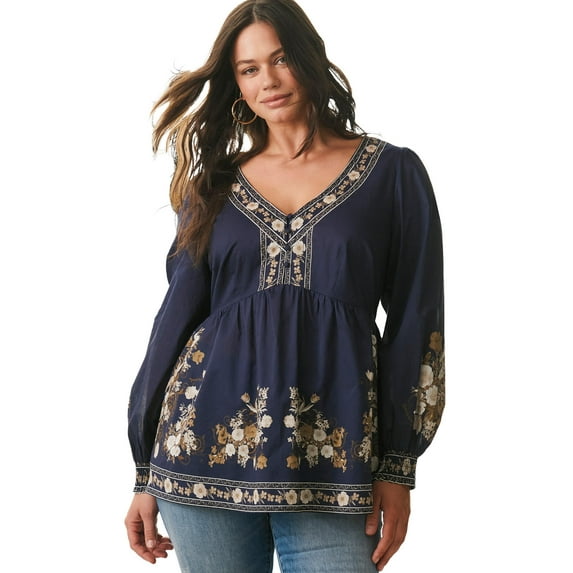 Avenue Women's Plus Size Ethereal Escape Top