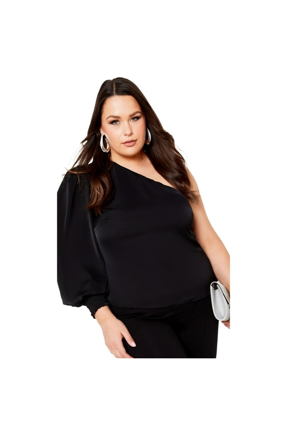 Women's Plus Size Eva One Shoulder Top