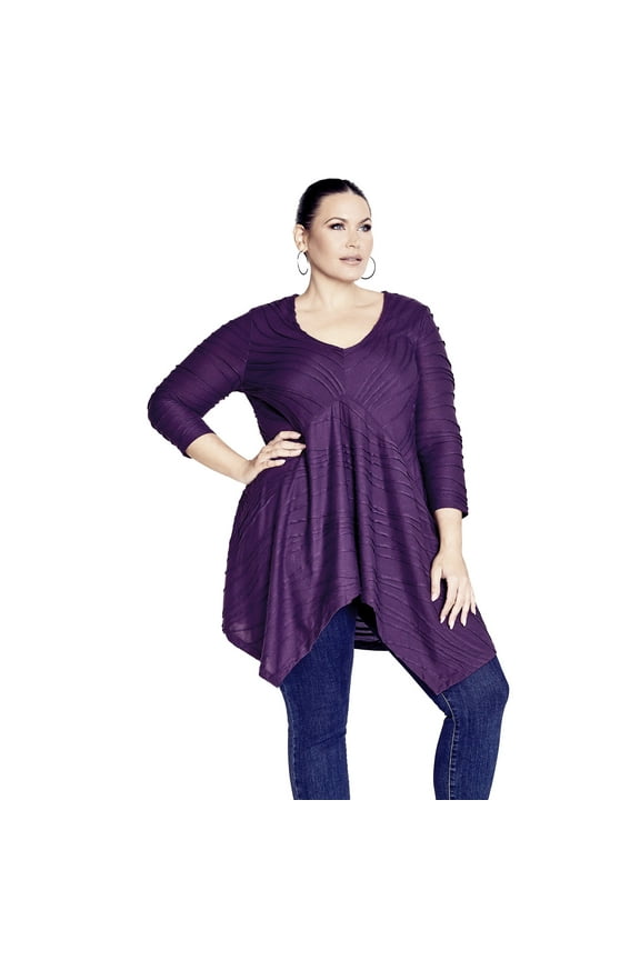 Women's Plus Size Finley Textured Tunic
