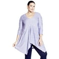 thumbnail image 1 of Avenue Women's Plus Size Finley Textured Tunic, 1 of 2