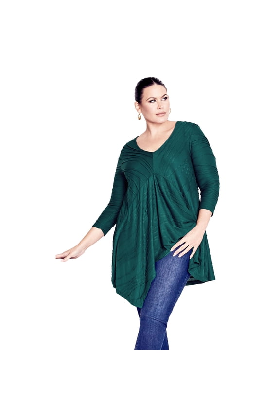 Women's Plus Size Finley Textured Tunic