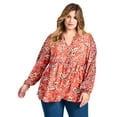 thumbnail image 1 of Avenue Women's Plus Size Floral Fields Tunic, 1 of 2