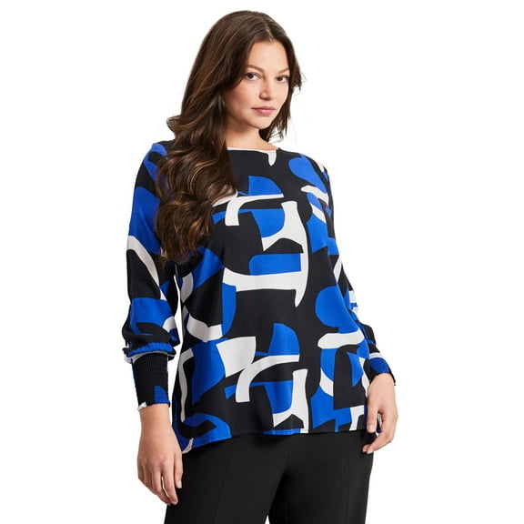 Avenue Women's Plus Size Geo Printed Tunic