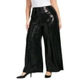thumbnail image 1 of Avenue Women's Plus Size Glitz Sequin Wide Leg Pant, 1 of 2