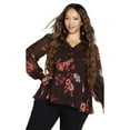 thumbnail image 1 of Avenue Women's Plus Size Hailey Print Top, 1 of 2