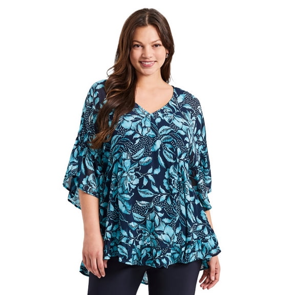 Avenue Women's Plus Size Harlow Chiffon Blouse