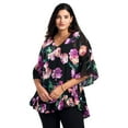 thumbnail image 1 of Avenue Women's Plus Size Harlow Frill Detail Blouse, 1 of 2