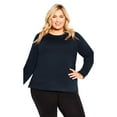 thumbnail image 1 of Avenue Women's Plus Size Hi Lo Sweat Top, 1 of 2