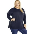 thumbnail image 1 of Avenue Women's Plus Size Jade Longline Zip Top, 1 of 2