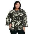 thumbnail image 1 of Avenue Women's Plus Size Jay Pleat Blouse, 1 of 2