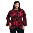 thumbnail image 1 of Avenue Women's Plus Size Jay Pleat Blouse, 1 of 2