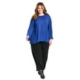thumbnail image 1 of Avenue Women's Plus Size Jay Pleat Blouse, 1 of 2