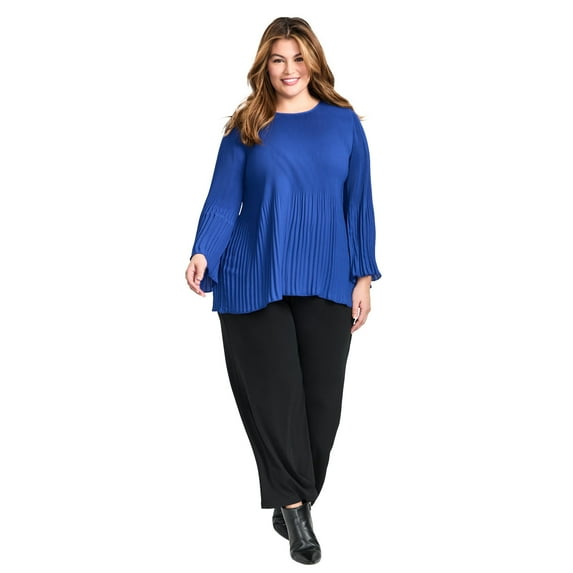 Avenue Women's Plus Size Jay Pleat Blouse