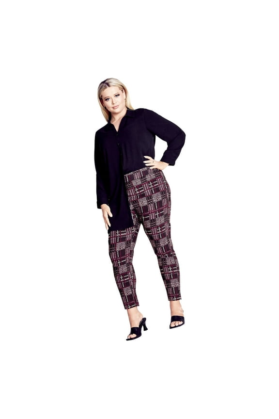 Women's Plus Size Jemma Check Pant