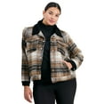 thumbnail image 1 of Avenue Women's Plus Size Joss Plaid Cropped Jacket, 1 of 2