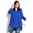 thumbnail image 1 of Avenue Women's Plus Size Kaylie 3/4 Sleeve Hi Lo Top, 1 of 6