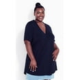 thumbnail image 1 of Avenue Women's Plus Size Kaylie Hi Lo Top Short Sleeve V-Neckline, 1 of 4