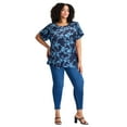 thumbnail image 1 of Avenue Women's Plus Size Keyhole Dolman Sleeve Blouse, 1 of 2