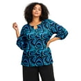 thumbnail image 1 of Avenue Women's Plus Size Keyhole Hardware Top, 1 of 2