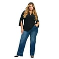 thumbnail image 1 of Avenue Women's Plus Size Kira Wide Leg Jean, 1 of 2