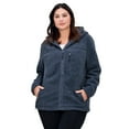 thumbnail image 1 of Avenue Women's Plus Size Kyla Fleece Zip Front Jacket, 1 of 2