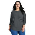 thumbnail image 1 of Avenue Women's Plus Size Kym Rib Hacci Tunic, 1 of 2