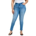 thumbnail image 1 of Avenue Women's Plus Size La Luna Zip Detail Skinny Jean, 1 of 2