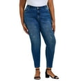 thumbnail image 1 of Avenue Women's Plus Size La Luna Zip Detail Skinny Jean, 1 of 2