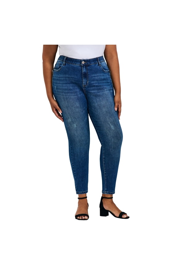 Women's Plus Size La Luna Zip Detail Skinny Jean