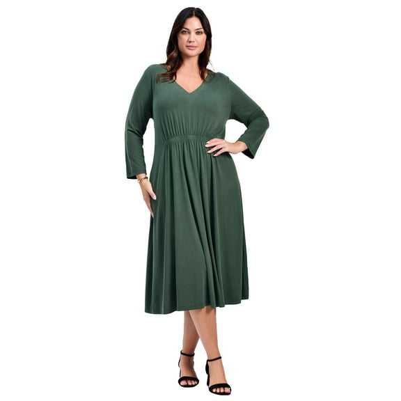Avenue Women's Plus Size Laid Back Knit Dress