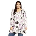 thumbnail image 1 of Avenue Women's Plus Size Leisure Button Tunic, 1 of 2